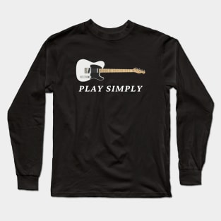 Play Simply T-Style Electric Guitar Long Sleeve T-Shirt